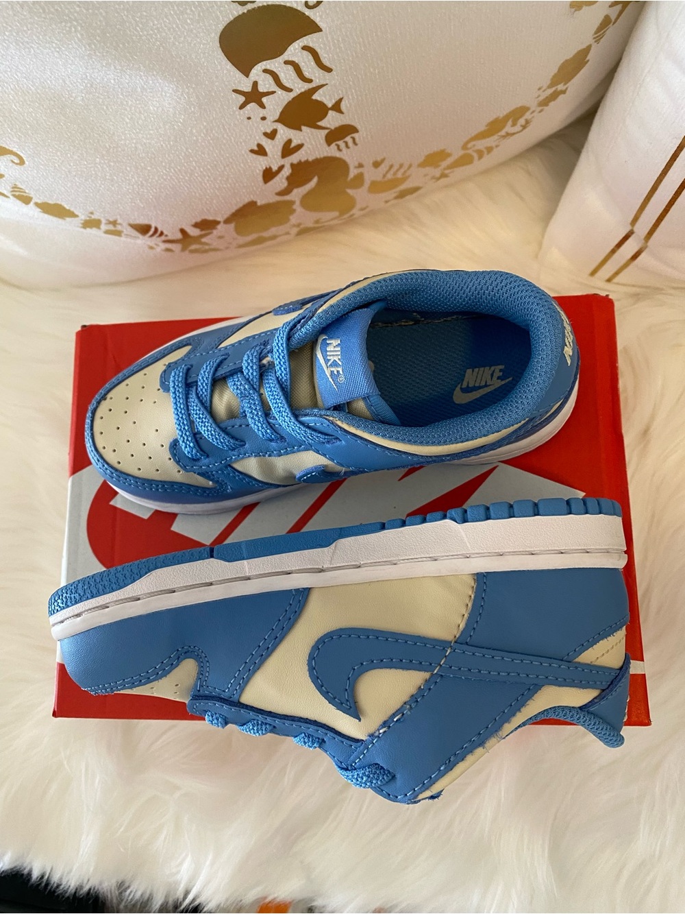 BNIB- NIKE DUNK LOW (TDE) (bEACH BLUE )size 9c